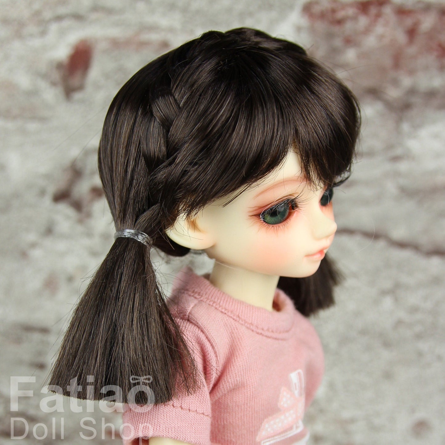 Fatiao - New Dollfie Yo-SD 1/6 BJD - Dolls Wig 6-7 inch - Dark Brown