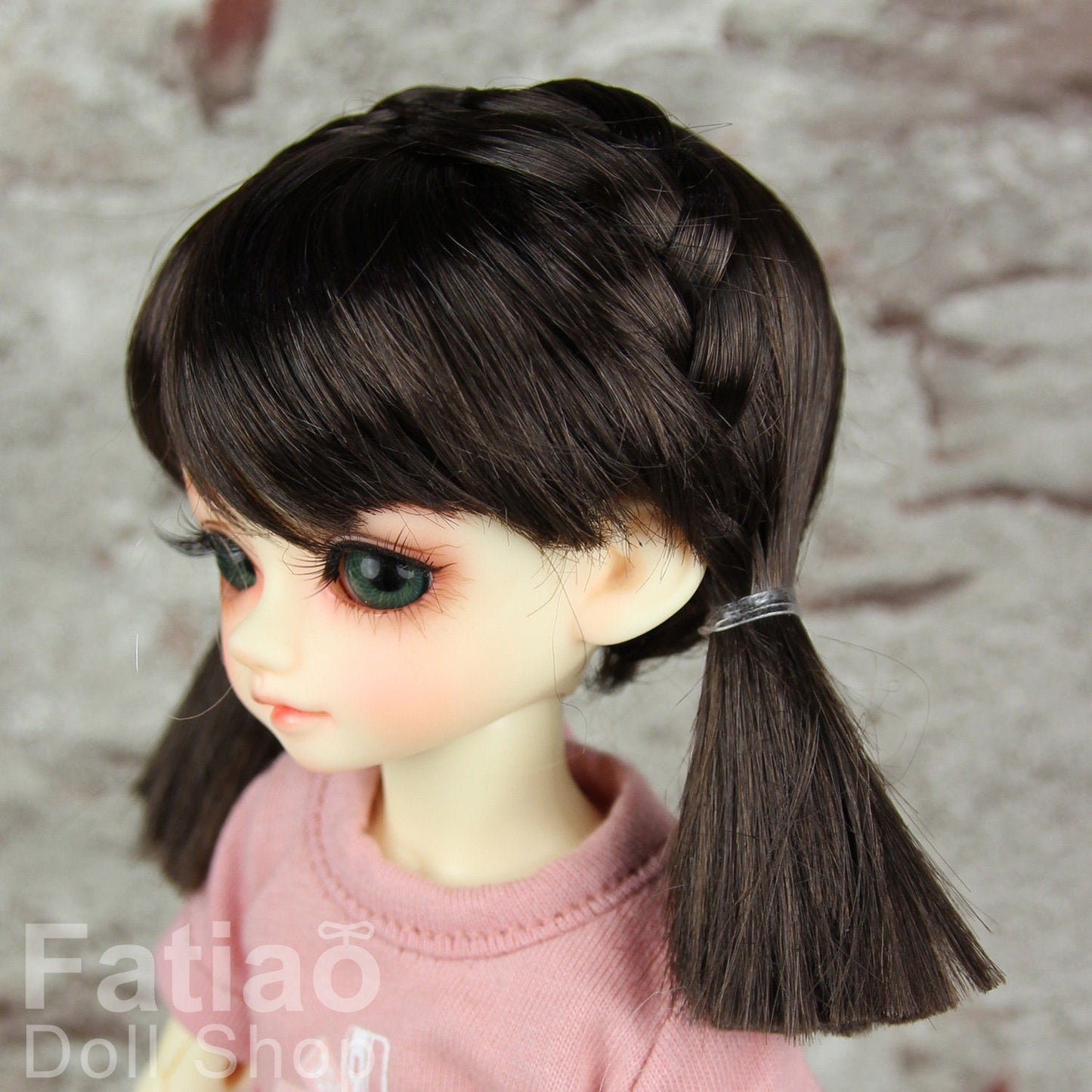 Fatiao - New Dollfie Yo-SD 1/6 BJD - Dolls Wig 6-7 inch - Dark Brown