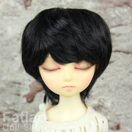 Fatiao - New Dollfie MSD Kaye Wiggs 1/4 BJD Size 7-8 inch - Black Dolls Wig