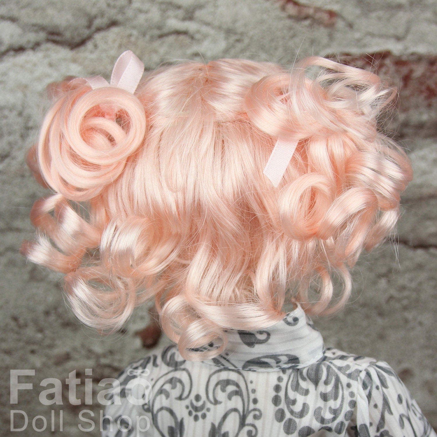 Fatiao - New Dollfie SD 1/3 BJD Dolls Wig size 8-9" - Light Pink