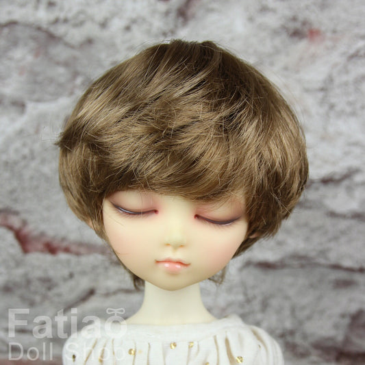 Fatiao - New Dollfie MSD Kaye Wiggs 1/4 BJD Size 7-8 inch Dolls Wig - Latte