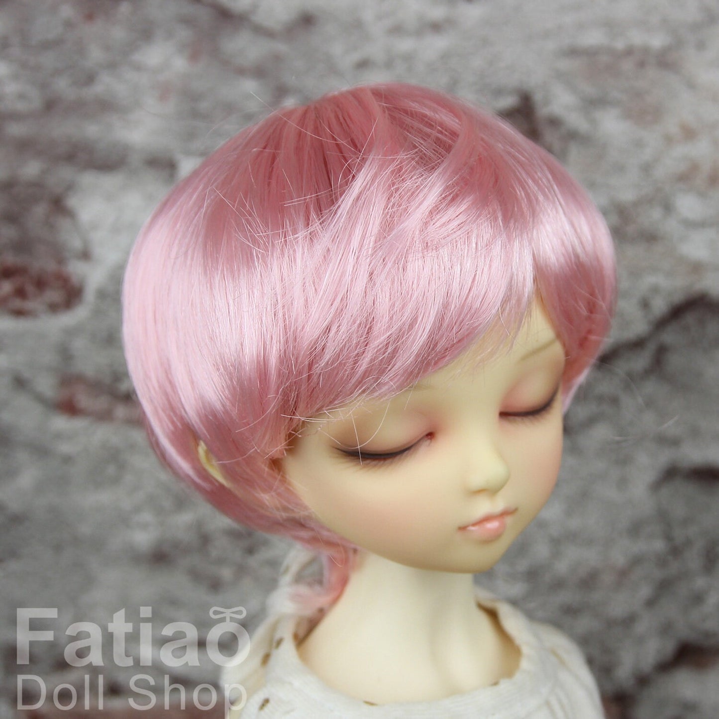 Fatiao - New Dollfie MSD Kaye Wiggs 1/4 BJD Size 7-8 inch Dolls Wig Pink