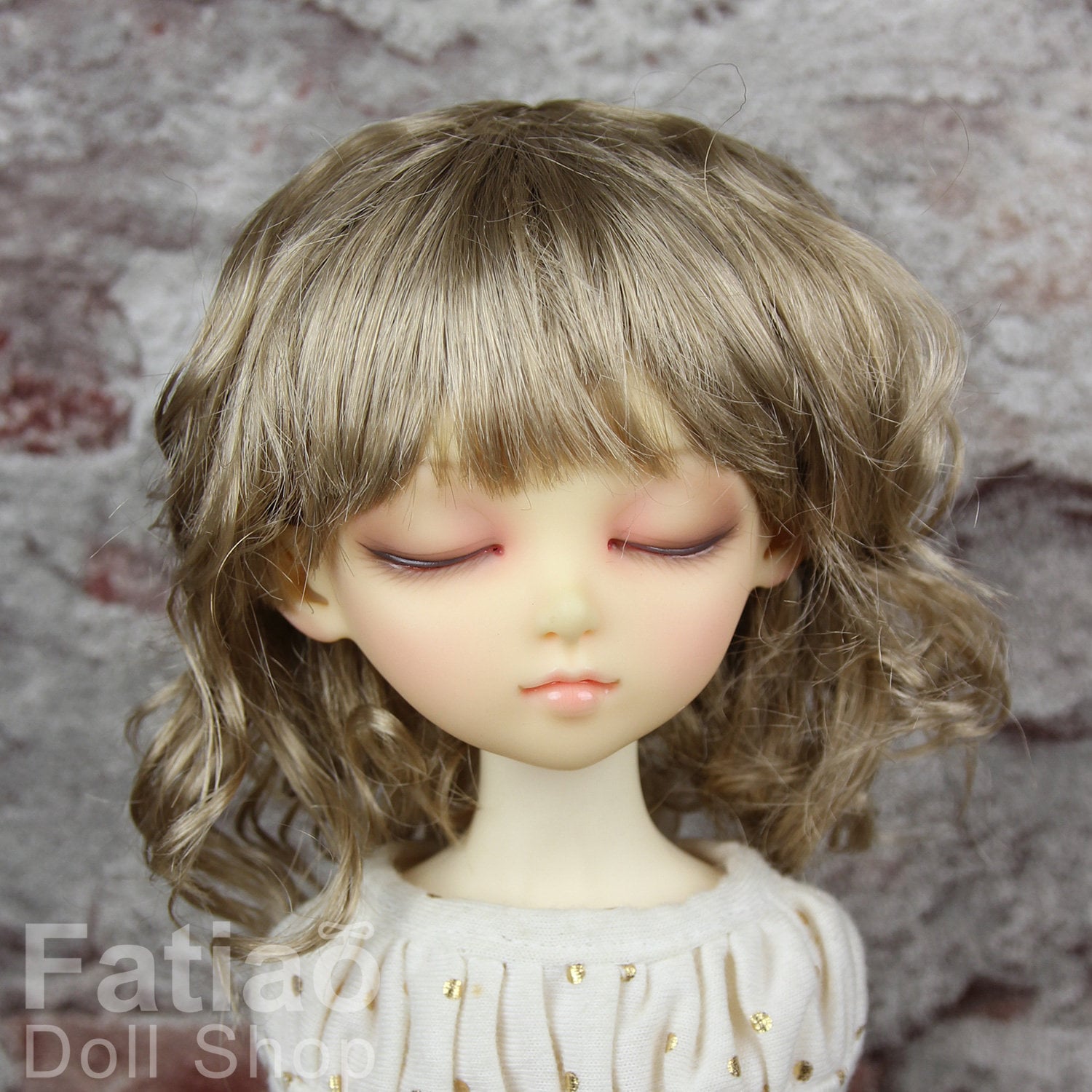 Fatiao - New Dollfie MSD Kaye Wiggs 1/4 BJD Size 7-8 inch - Baby Brown Dolls Wig
