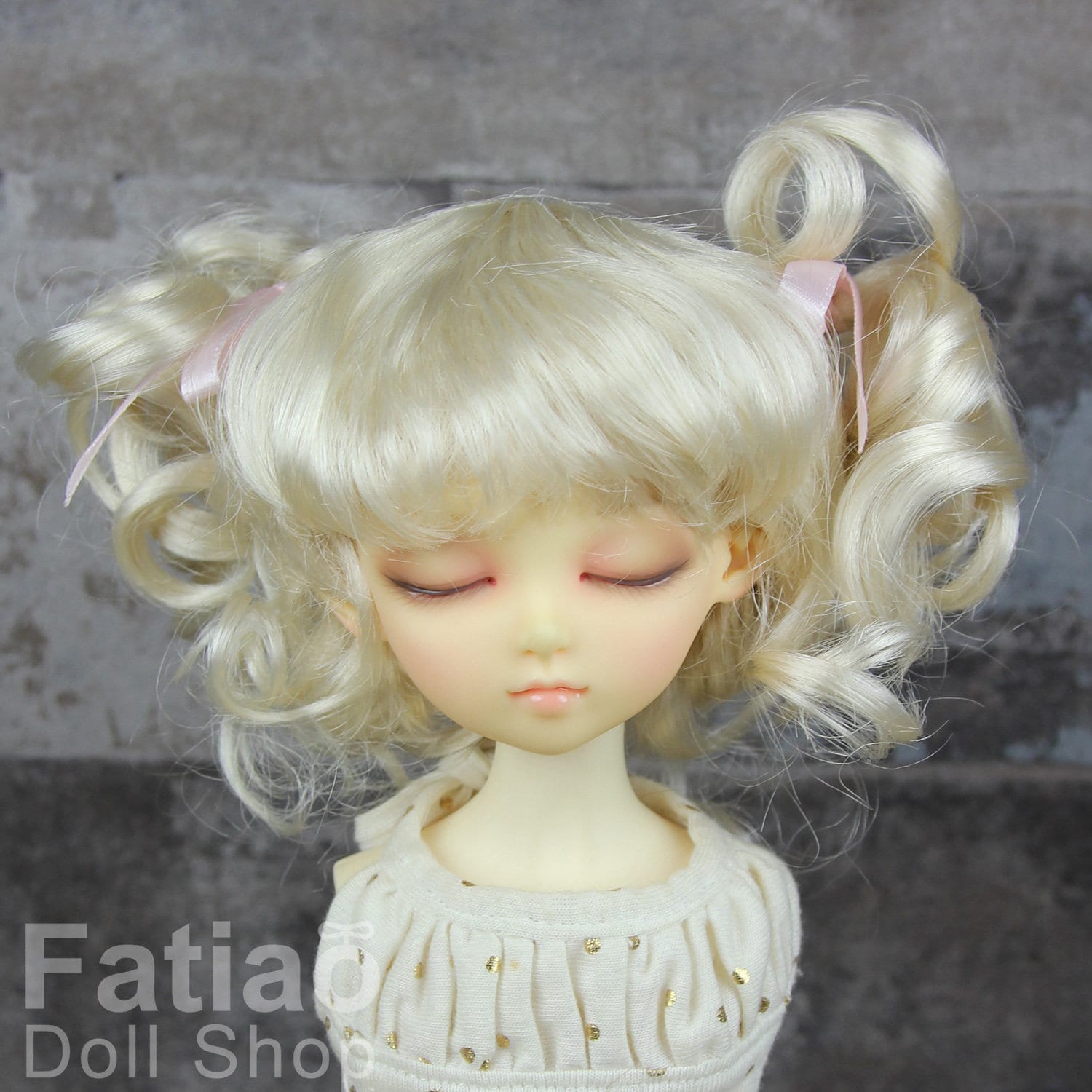 Fatiao - New Dollfie MSD Kaye Wiggs 1/4 BJD Size 7-8 inch - Blonde Dolls Wig