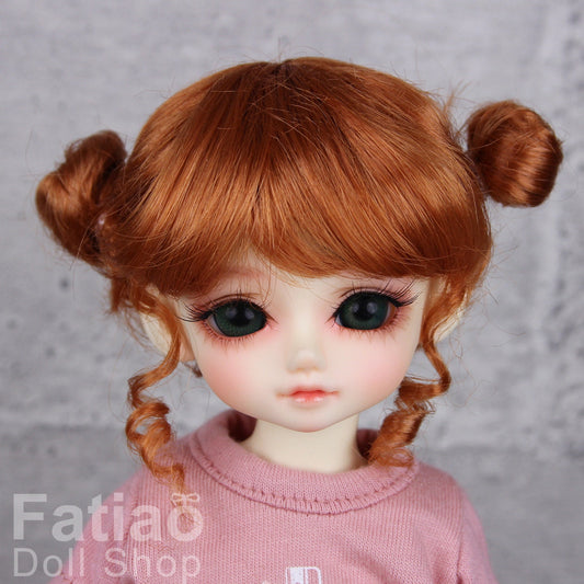 Fatiao - New Dolls Wig Dollfie Yo-SD 1/6 BJD 6-7" size - red orange