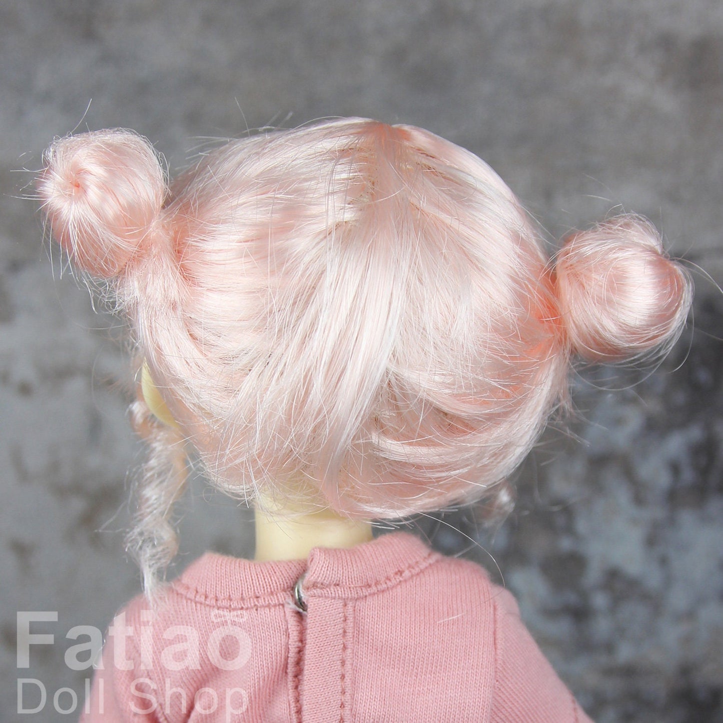 Fatiao - New Dolls Wig Dollfie Yo-SD 1/6 BJD 6-7" size - Light Pink