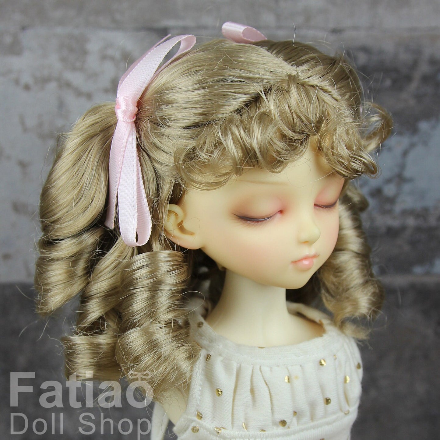 Fatiao - New Dollfie MSD Kaye Wiggs 1/4 BJD Size 7-8 inch - Baby Brown Dolls Wig