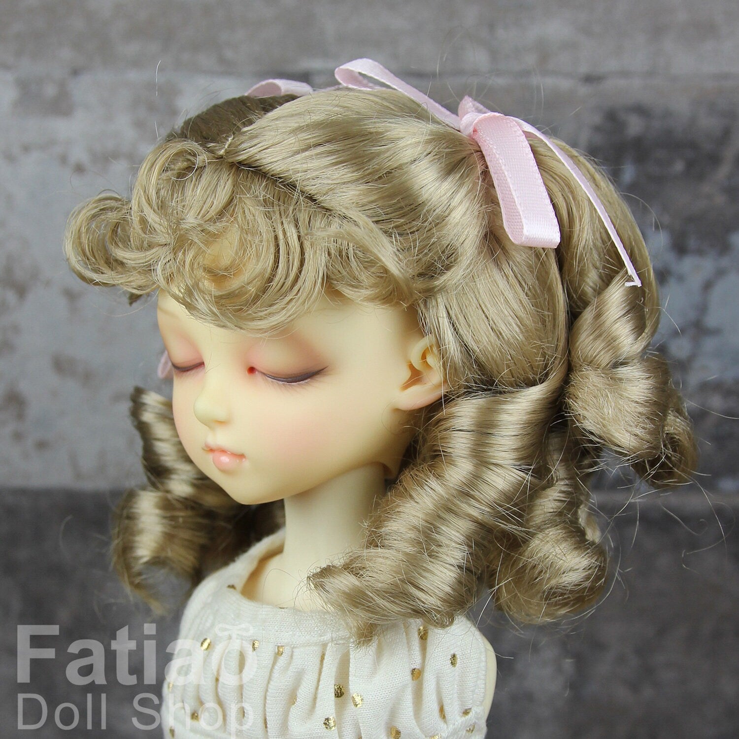 Fatiao - New Dollfie MSD Kaye Wiggs 1/4 BJD Size 7-8 inch - Baby Brown Dolls Wig