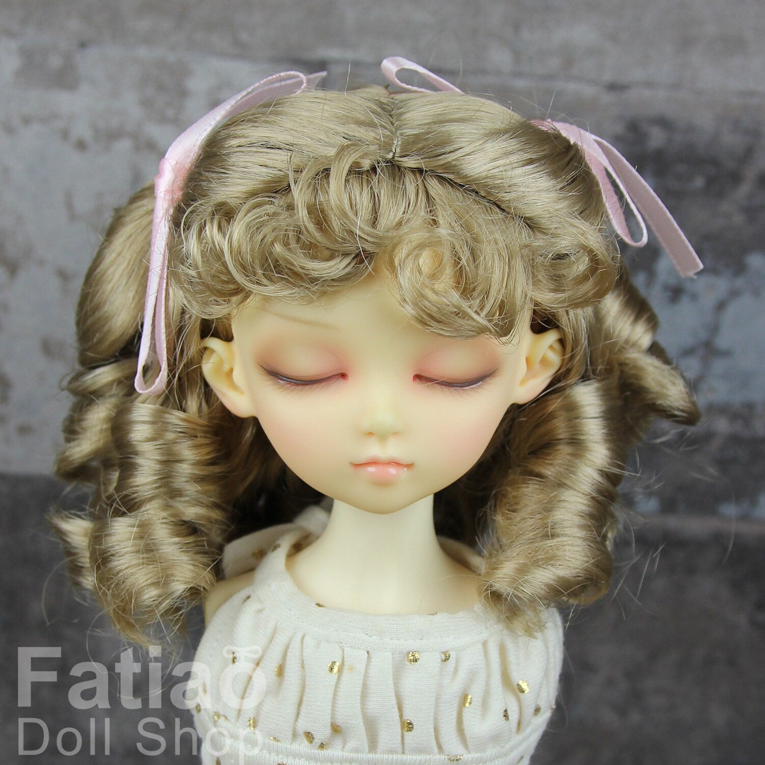 Fatiao - New Dollfie MSD Kaye Wiggs 1/4 BJD Size 7-8 inch - Baby Brown Dolls Wig
