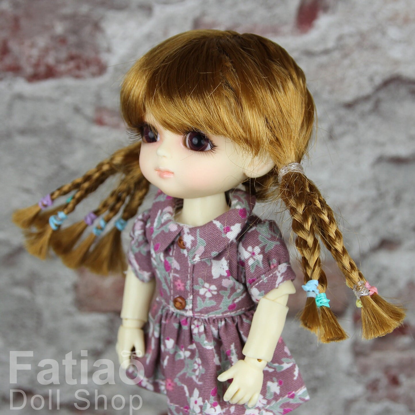 Fatiao - Dollfie Lati Yellow Pukifee 5-6" Doll Wig - Tawny