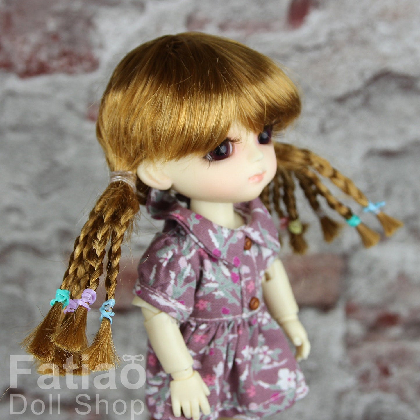 Fatiao - Dollfie Lati Yellow Pukifee 5-6" Doll Wig - Tawny