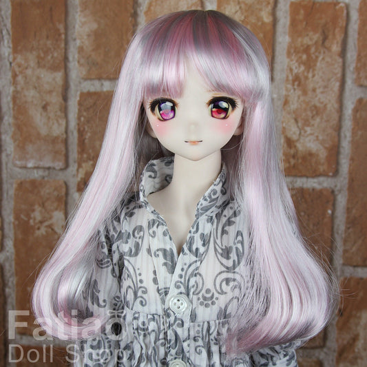 Fatiao - New Dollfie SD 1/3 BJD Dolls Wig size 8-9" - Gray & Pink