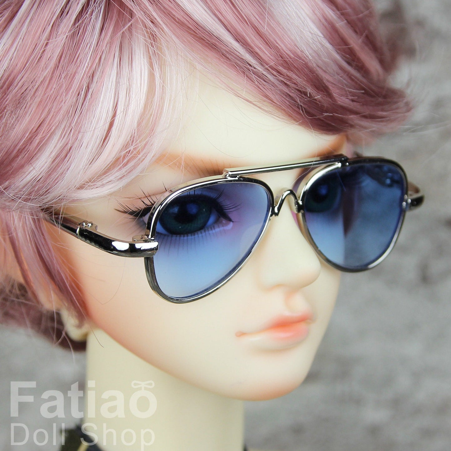 New fashion Dolls Sun Glasses fit 1/3 BJD SD Super Dollfie Silver Blue