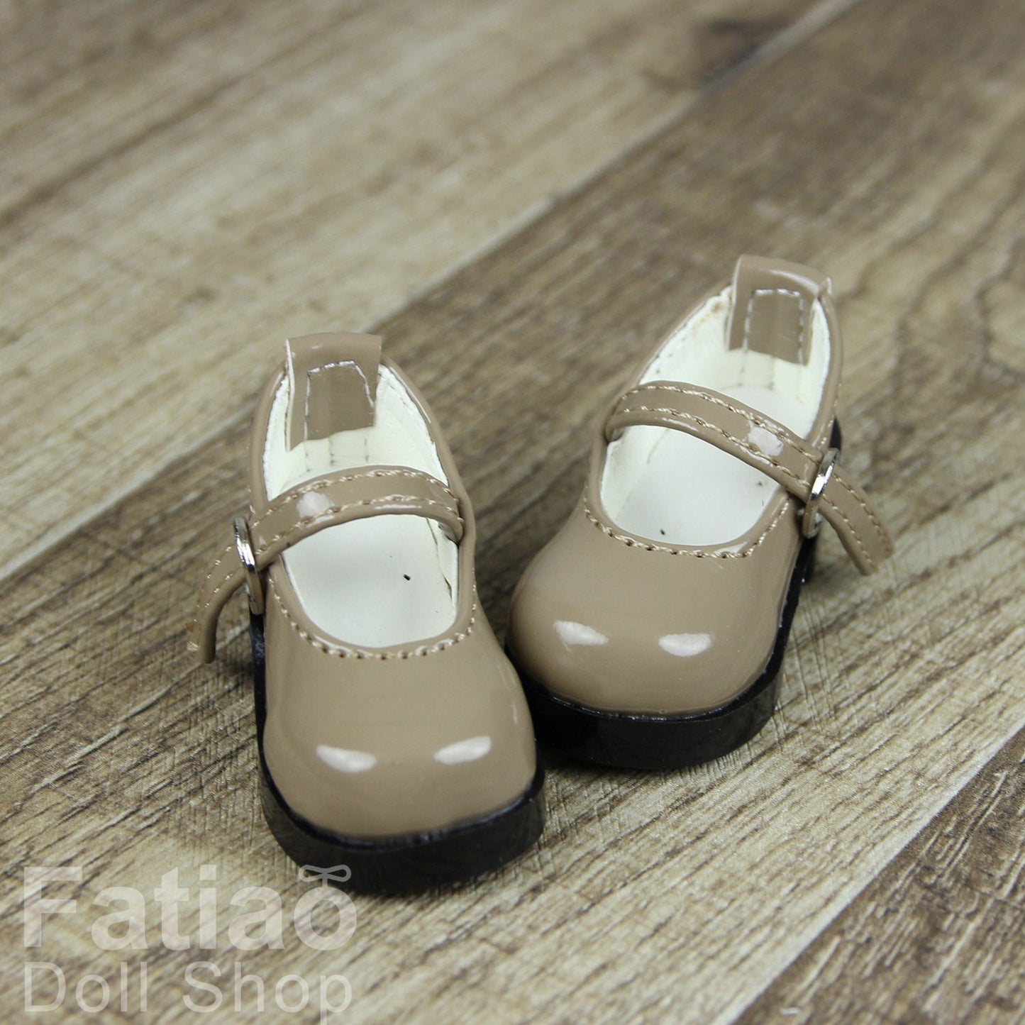 Fatiao - New Dollfie Yo-SD 1/6 BJD Doll High Heeled Shoes - Khaki (Size 4.5cm)
