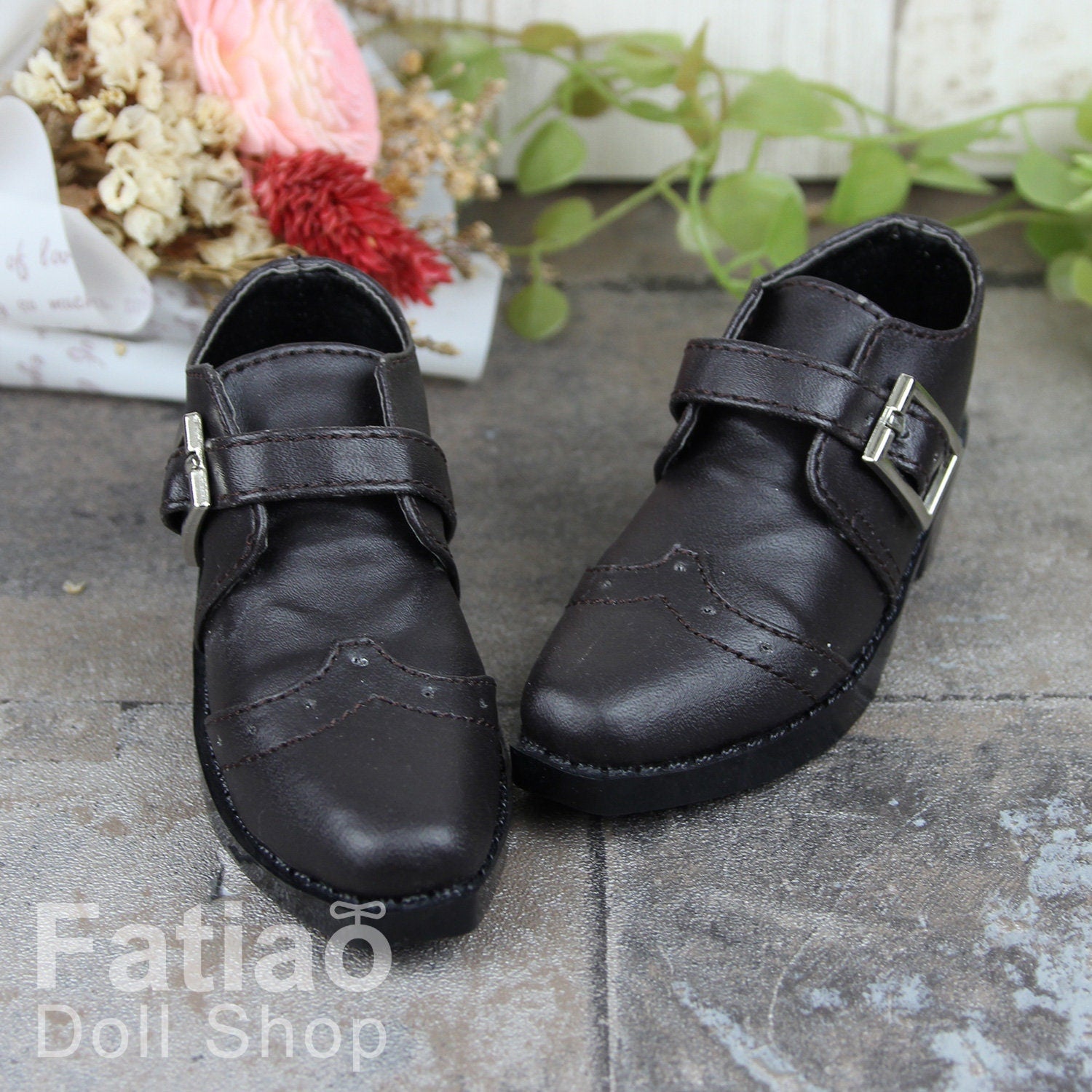 Fatiao - New 1/3 BJD Supper dollfie 13/17 SD Boy Dolls Oxford Shoes - Dark Brown