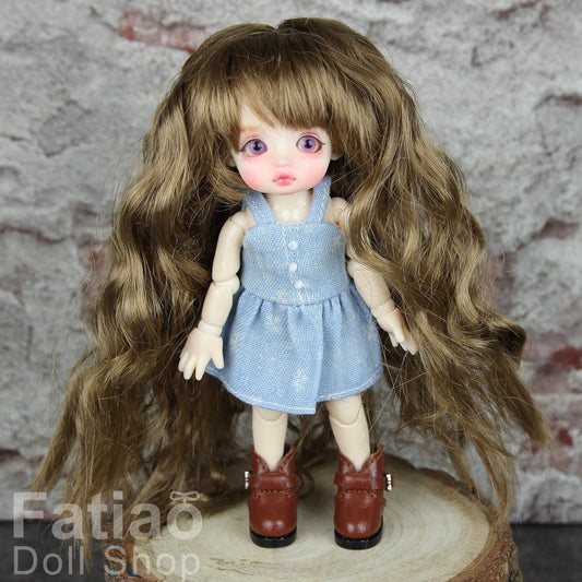 Fatiao - New BJD Dollfie pukipuki BF Pocket 3-4" Doll Wig - Latte