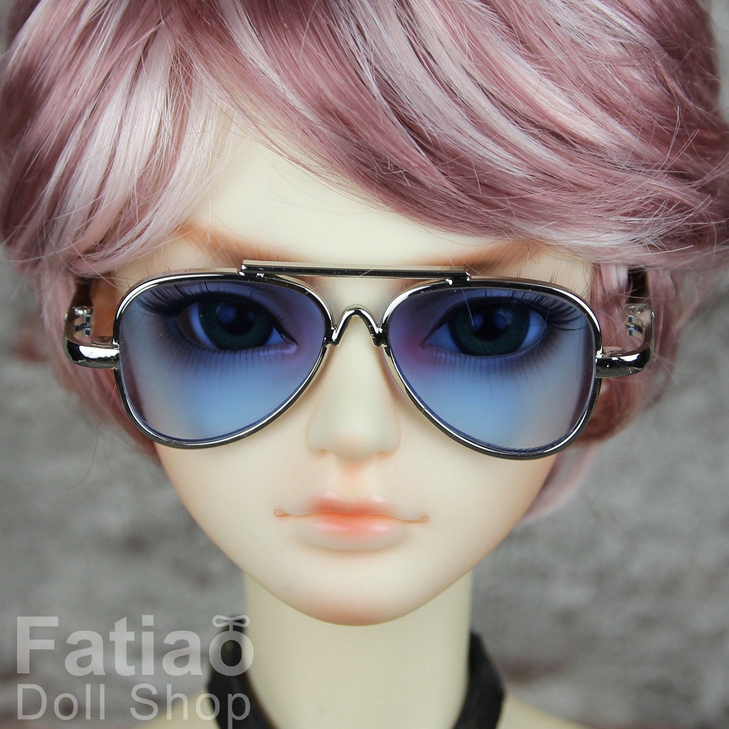 New fashion Dolls Sun Glasses fit 1/3 BJD SD Super Dollfie Silver Blue