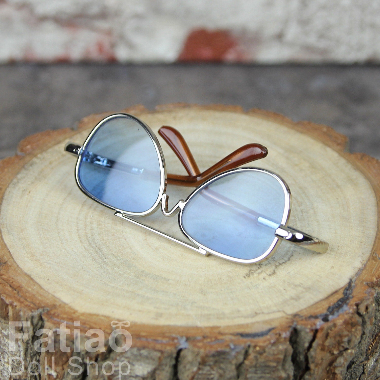 New fashion Dolls Sun Glasses fit 1/3 BJD SD Super Dollfie Silver Blue