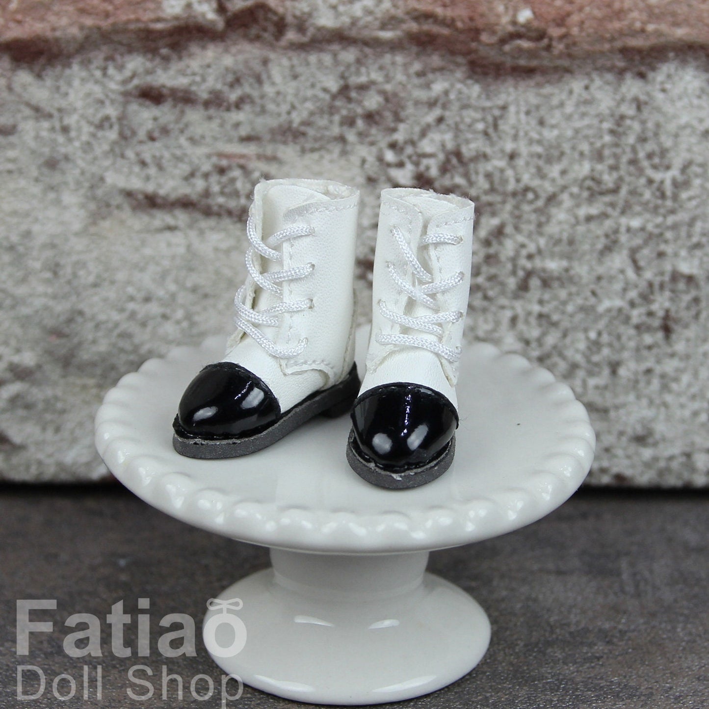 Fatiao - New OB11 Obitsu 11 Cu-poche 1/12 BJD Nendoroid GSC Blythe OB22 pullip doll Lace-up boots shoes