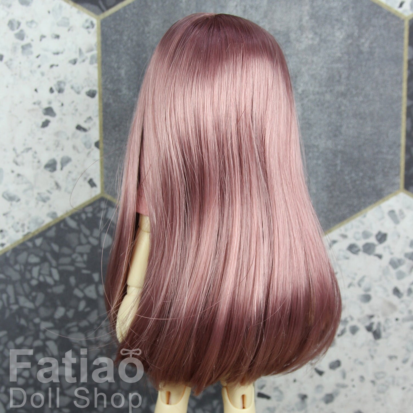 Fatiao - New Dolls Wig Dollfie Yo-SD 1/6 BJD 6-7" size - Deep Pink