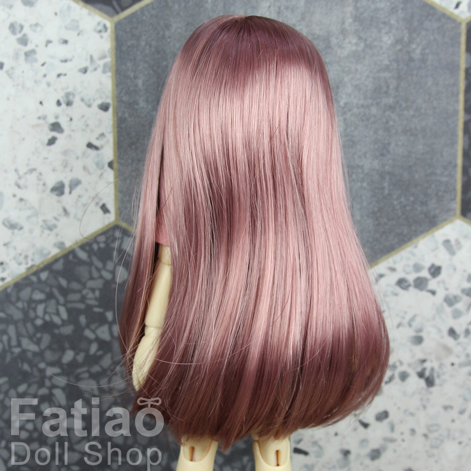 Fatiao - New Dolls Wig Dollfie Yo-SD 1/6 BJD 6-7" size - Deep Pink