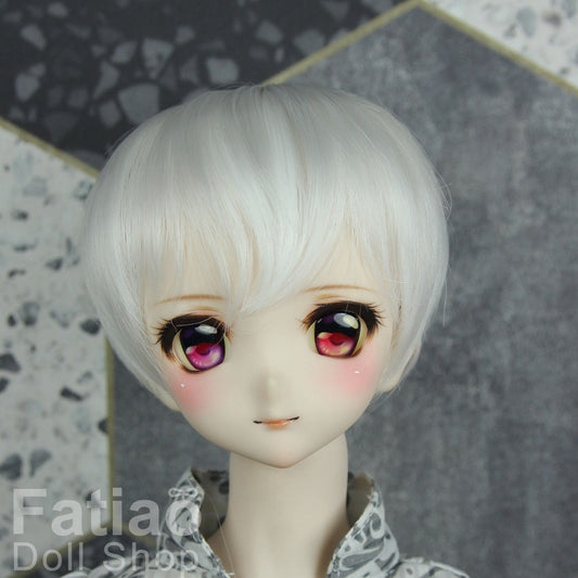 Fatiao - New Dollfie SD 1/3 BJD DD Dolls short Wig size 8-9" - silver white