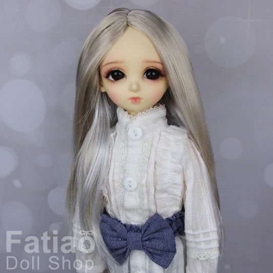 Fatiao - New Dollfie MSD Kaye Wiggs 1/4 BJD Size 7-8 inch Dolls Wig - Gray & Light Gold