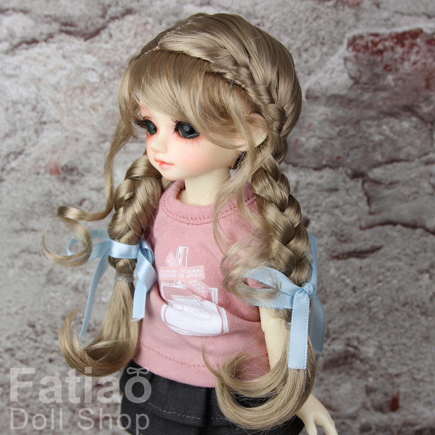 Fatiao - New Dolls Wig Dollfie Yo-SD 1/6 BJD 6-7" size - baby Brown