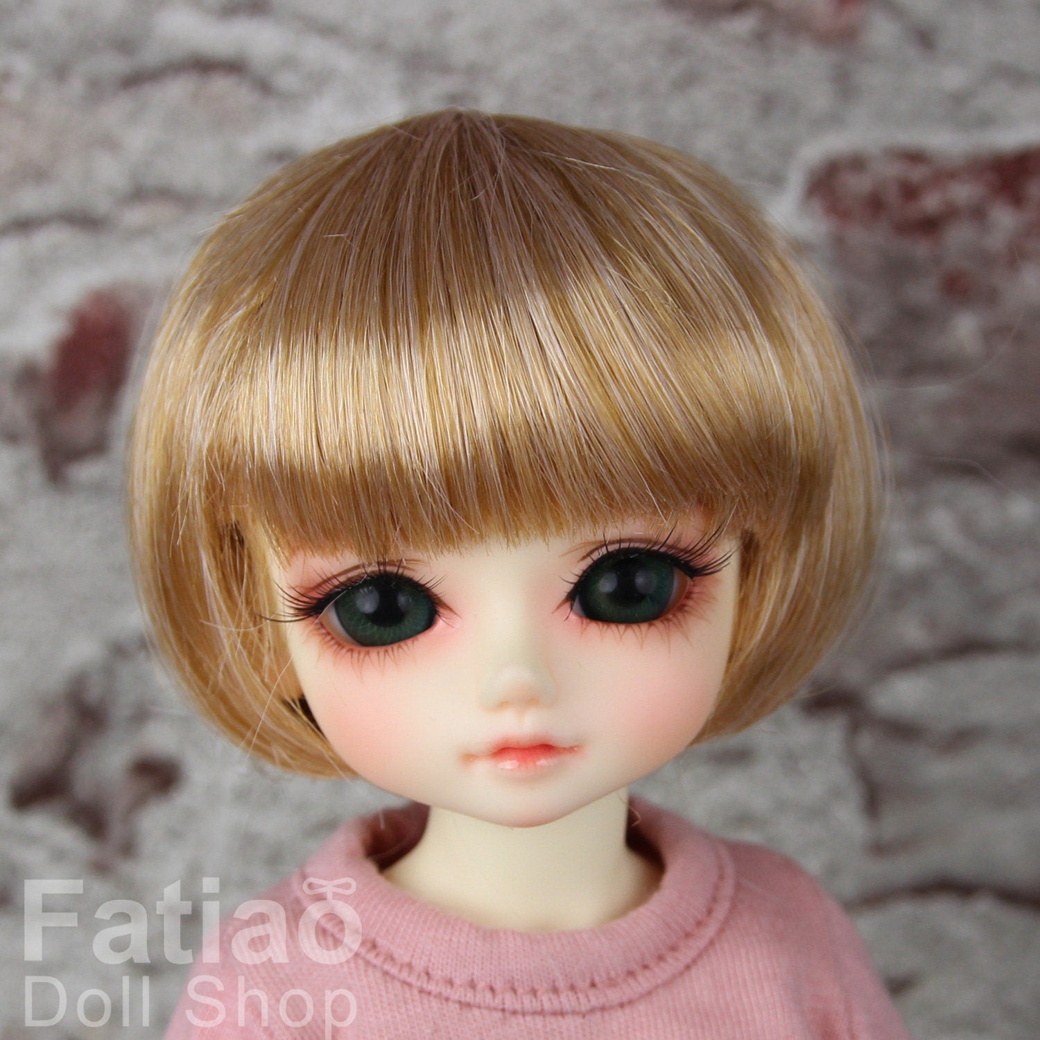 Fatiao - New Dollfie Yo-SD 1/6 BJD - Dolls Wig 6-7 inch - tawny mix pink