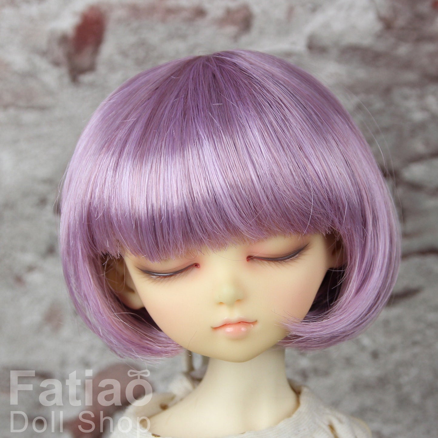 Fatiao - New Dollfie MSD Kaye Wiggs 1/4 BJD Size 7-8 inch Dolls Wig Purple potato