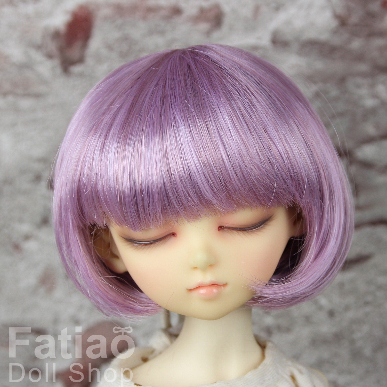 Fatiao - New Dollfie MSD Kaye Wiggs 1/4 BJD Size 7-8 inch Dolls Wig Purple potato