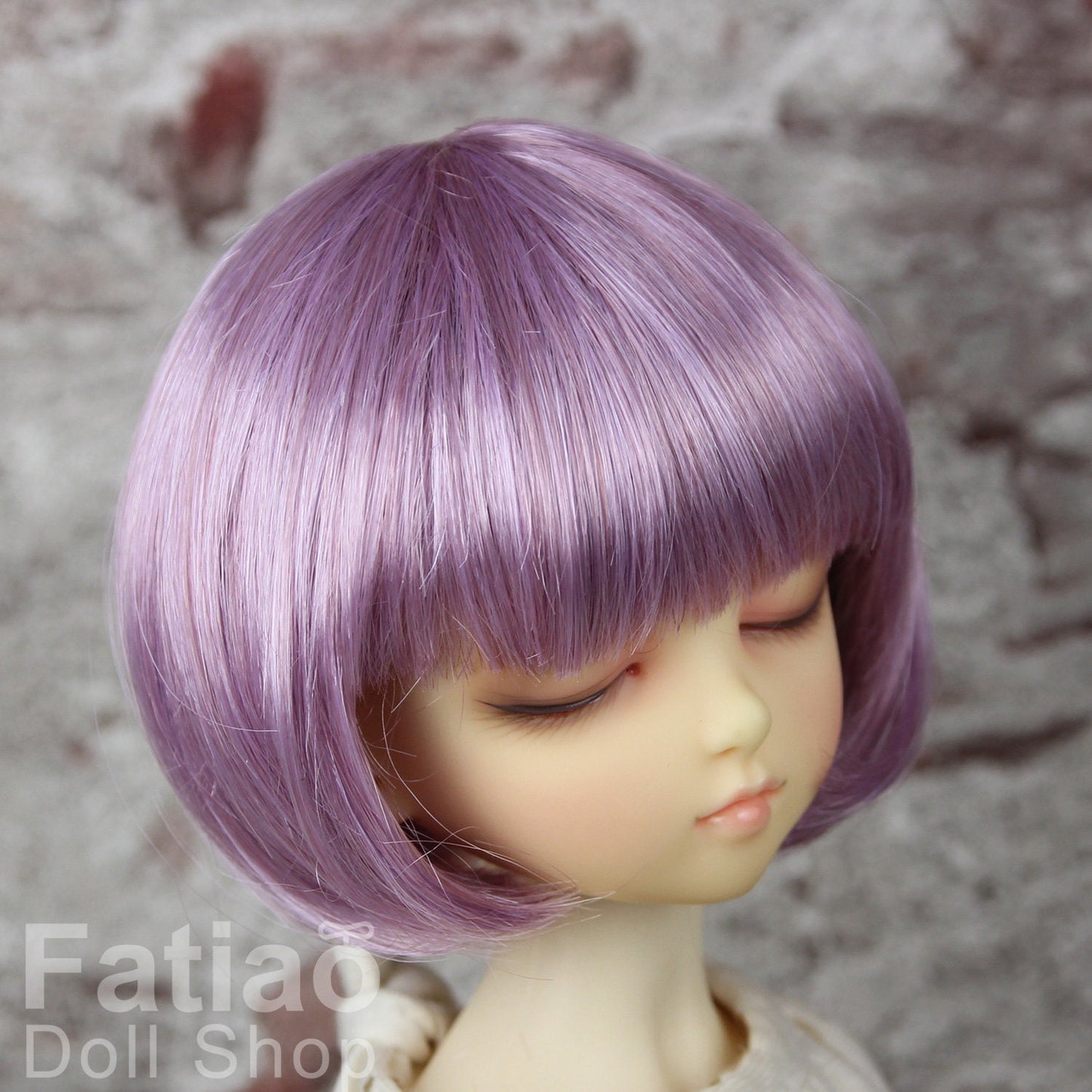 Fatiao - New Dollfie MSD Kaye Wiggs 1/4 BJD Size 7-8 inch Dolls Wig Purple potato