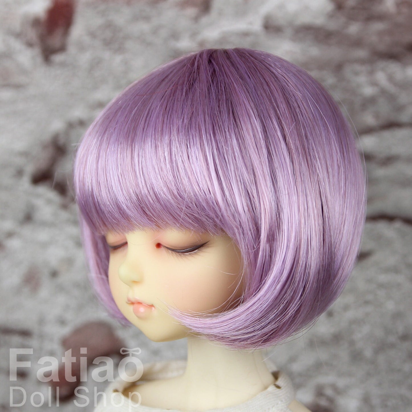 Fatiao - New Dollfie MSD Kaye Wiggs 1/4 BJD Size 7-8 inch Dolls Wig Purple potato
