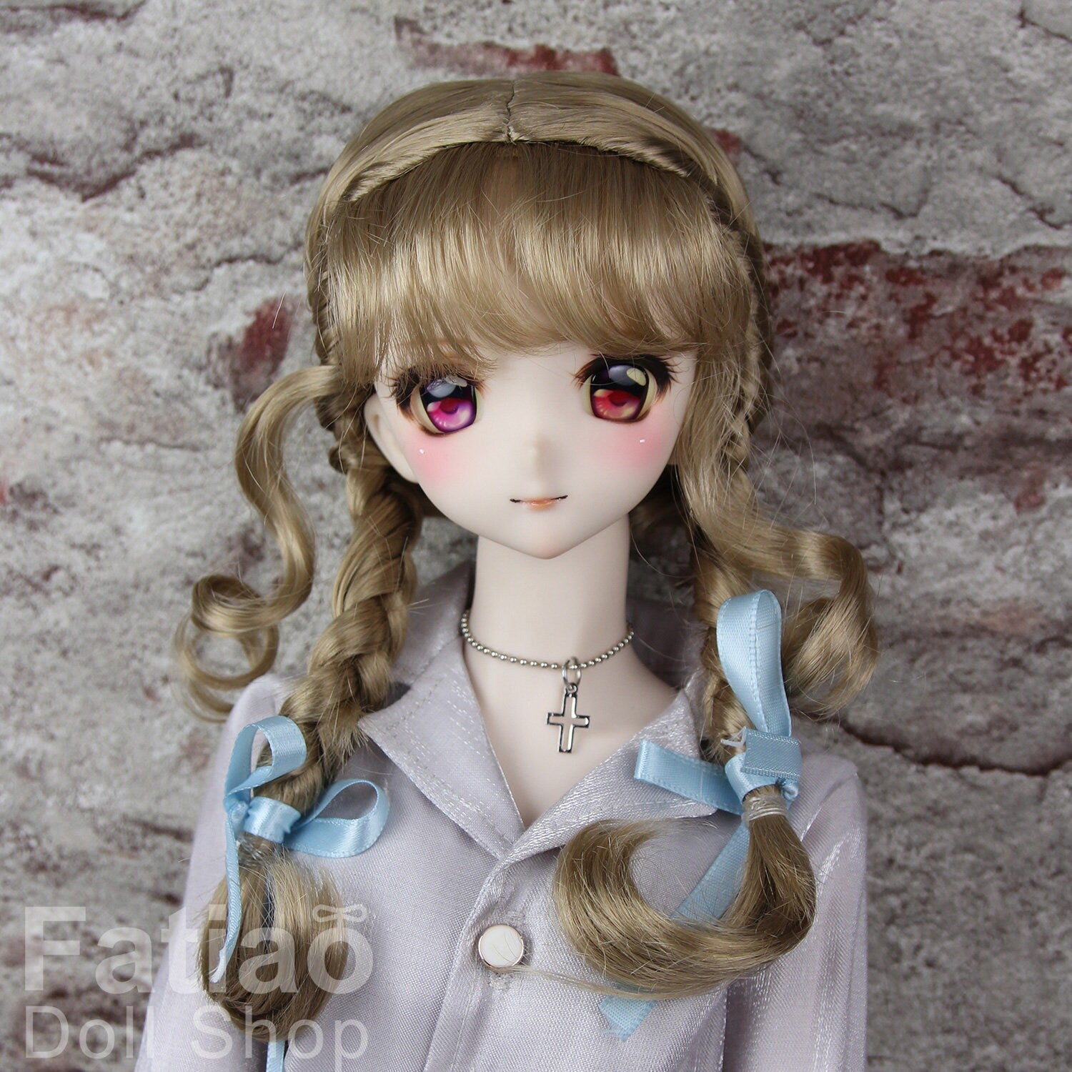 Fatiao - New Dollfie SD 1/3 BJD Dolls Wig size 8-9" - baby Brown