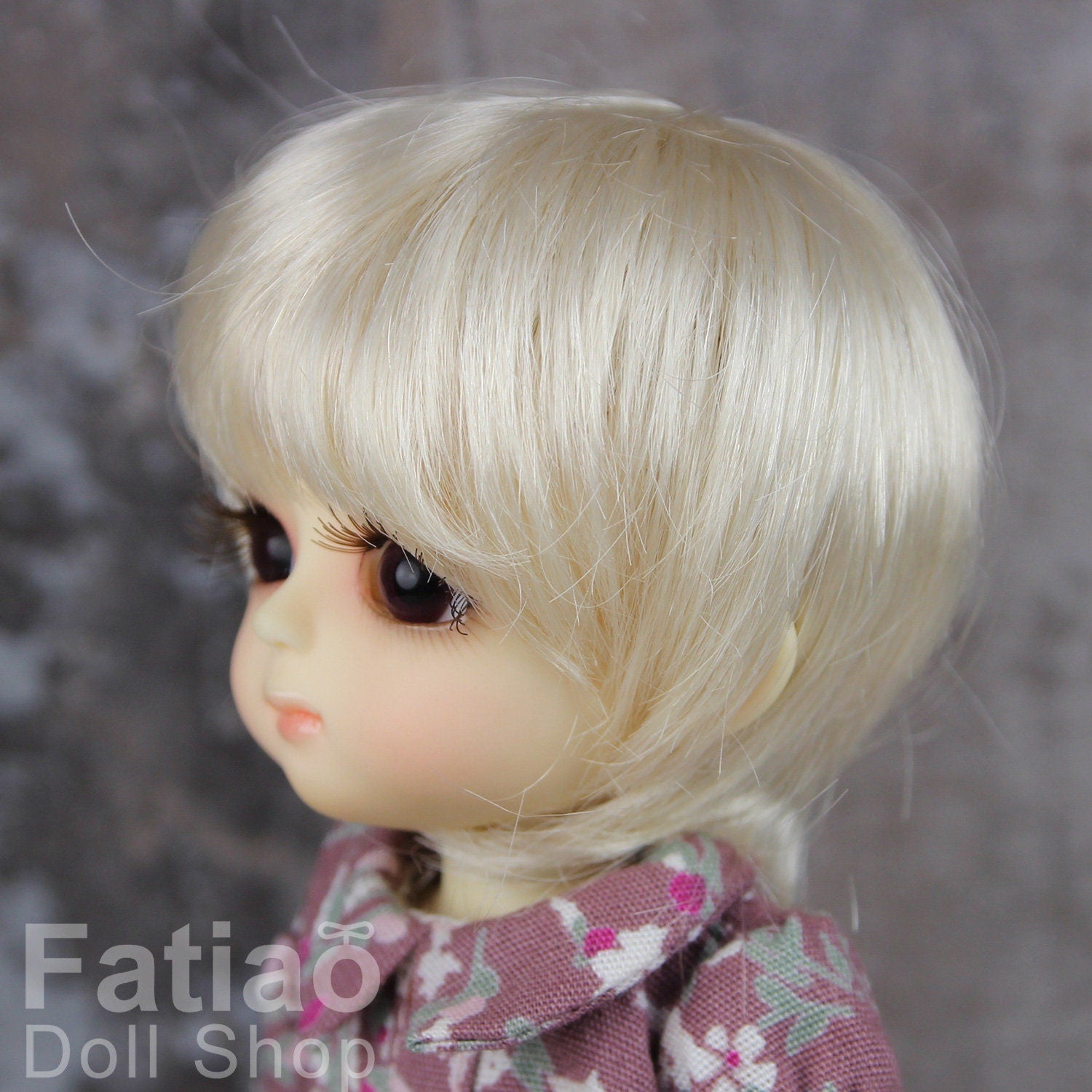 Fatiao - BJD Dollfie Lati Yellow Pukifee 5-6" Angel Doll Wig Blonde