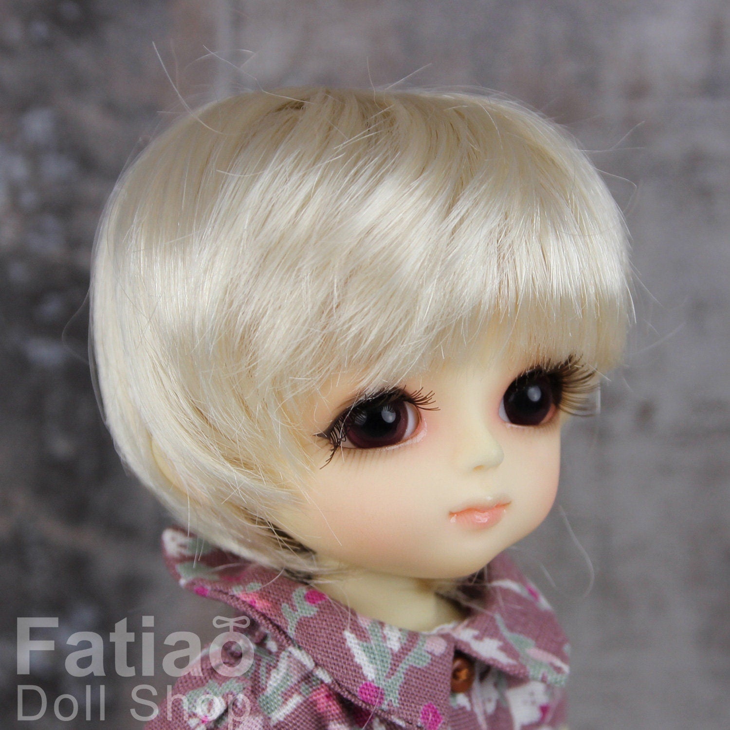 Fatiao - BJD Dollfie Lati Yellow Pukifee 5-6" Angel Doll Wig Blonde