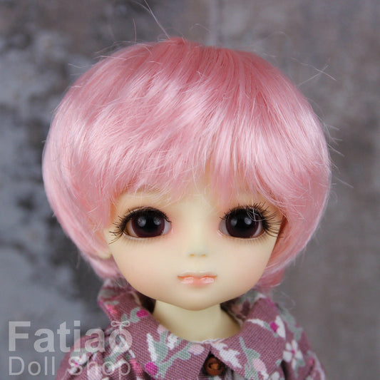 Fatiao - Dollfie Lati Yellow Pukifee 5-6" Angel Doll Wig Pink