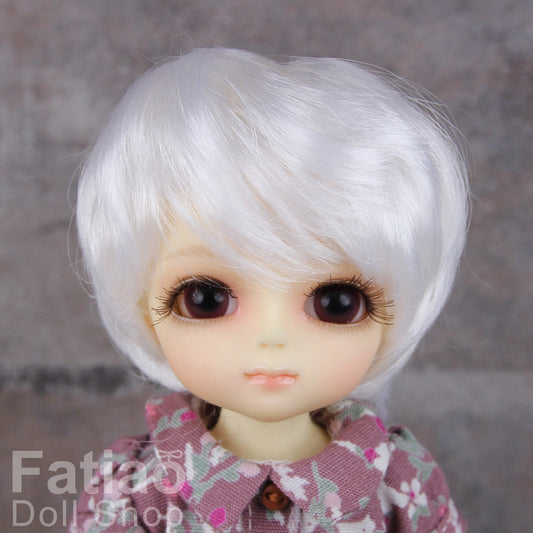 Fatiao - Dollfie Lati Yellow Pukifee 5-6" Angel Doll Wig White