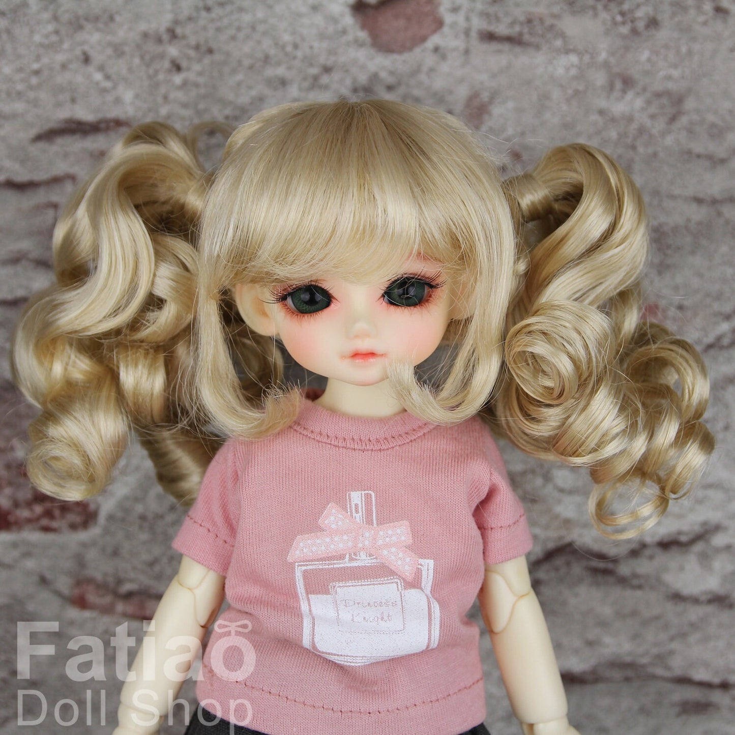 Fatiao - New Dolls Wig Dollfie Yo-SD 1/6 BJD 6-7" size Cream gold