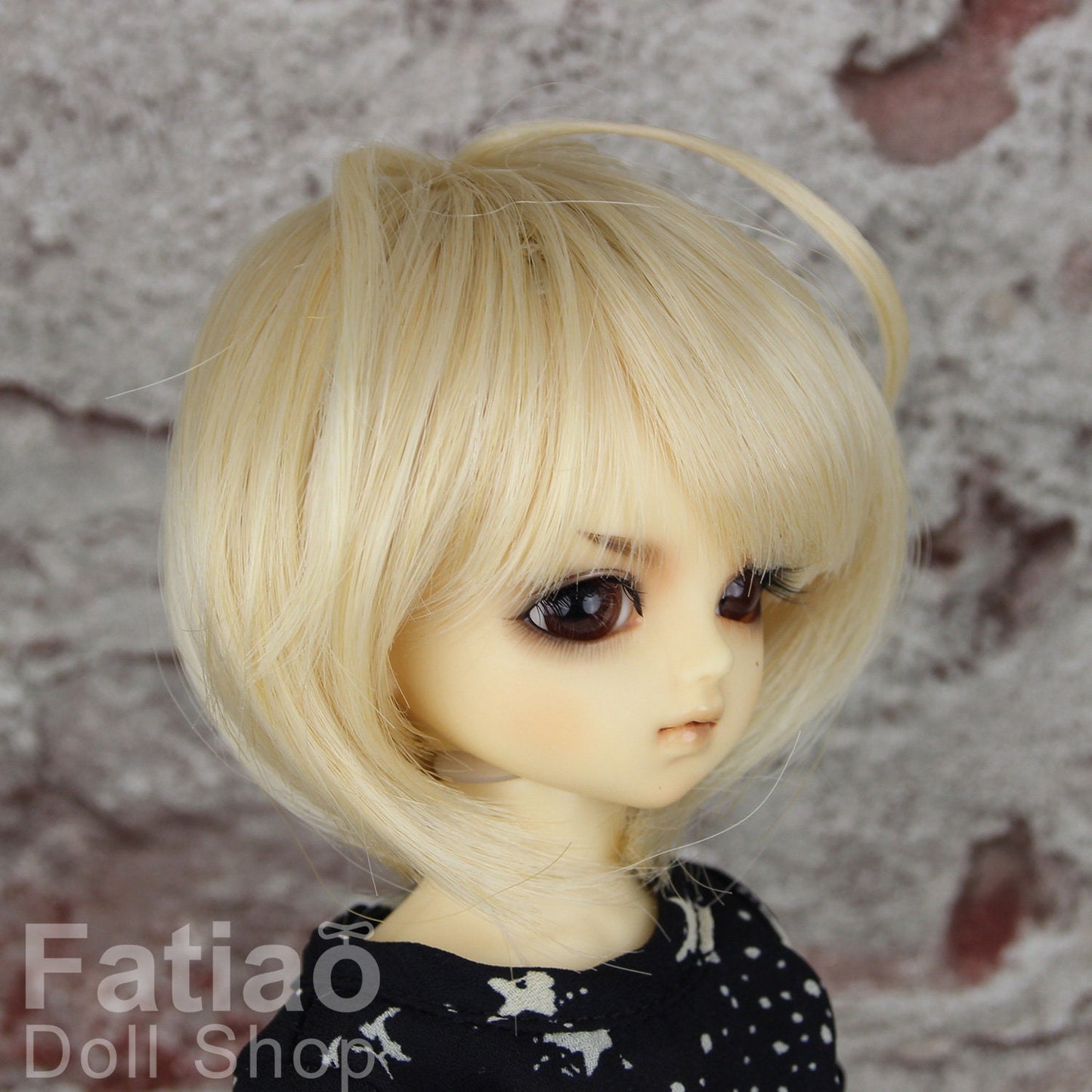 Fatiao - New Dollfie Yo-SD 1/6 BJD - Dolls Wig 6-7 inch - cream gold