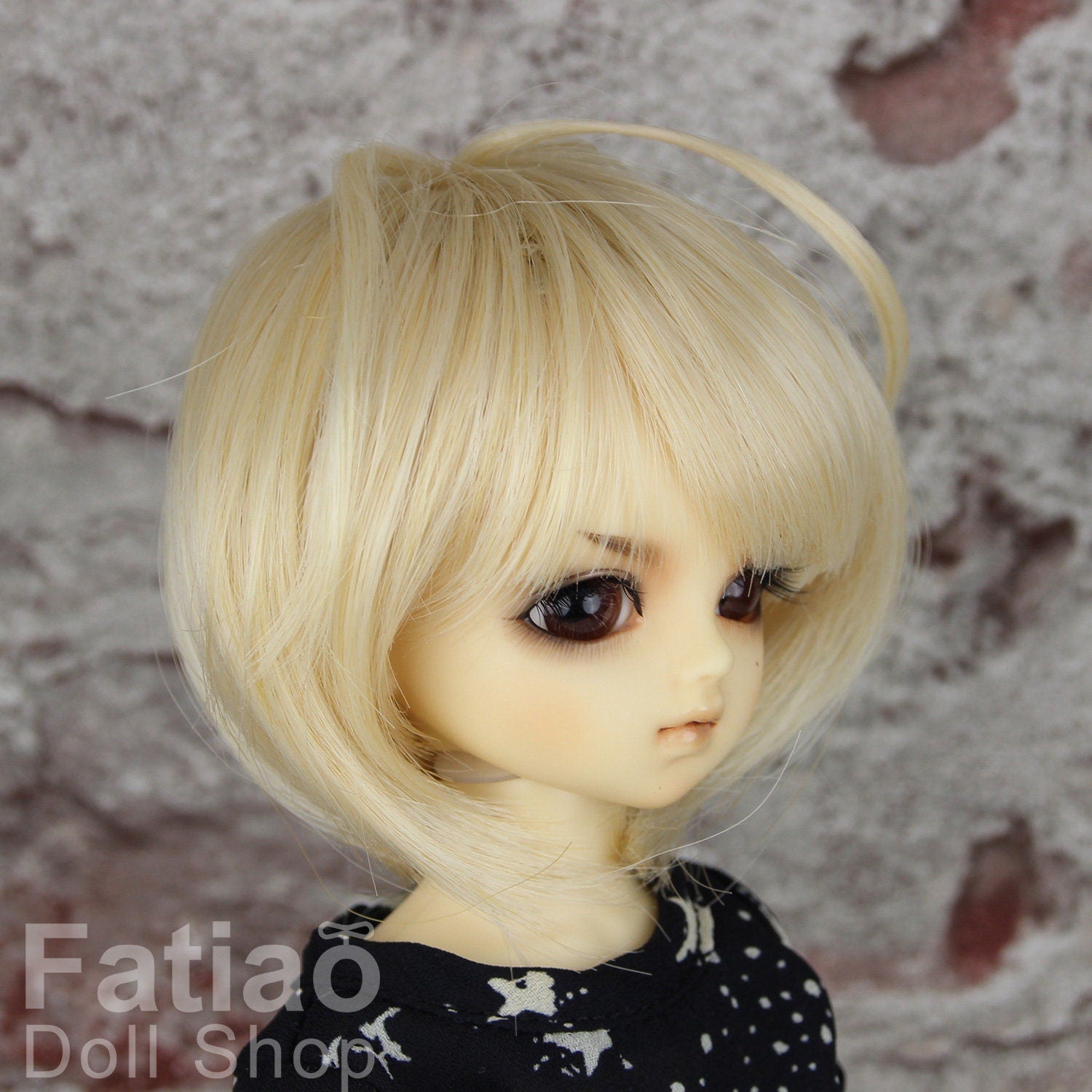 Fatiao - New Dollfie Yo-SD 1/6 BJD - Dolls Wig 6-7 inch - cream gold
