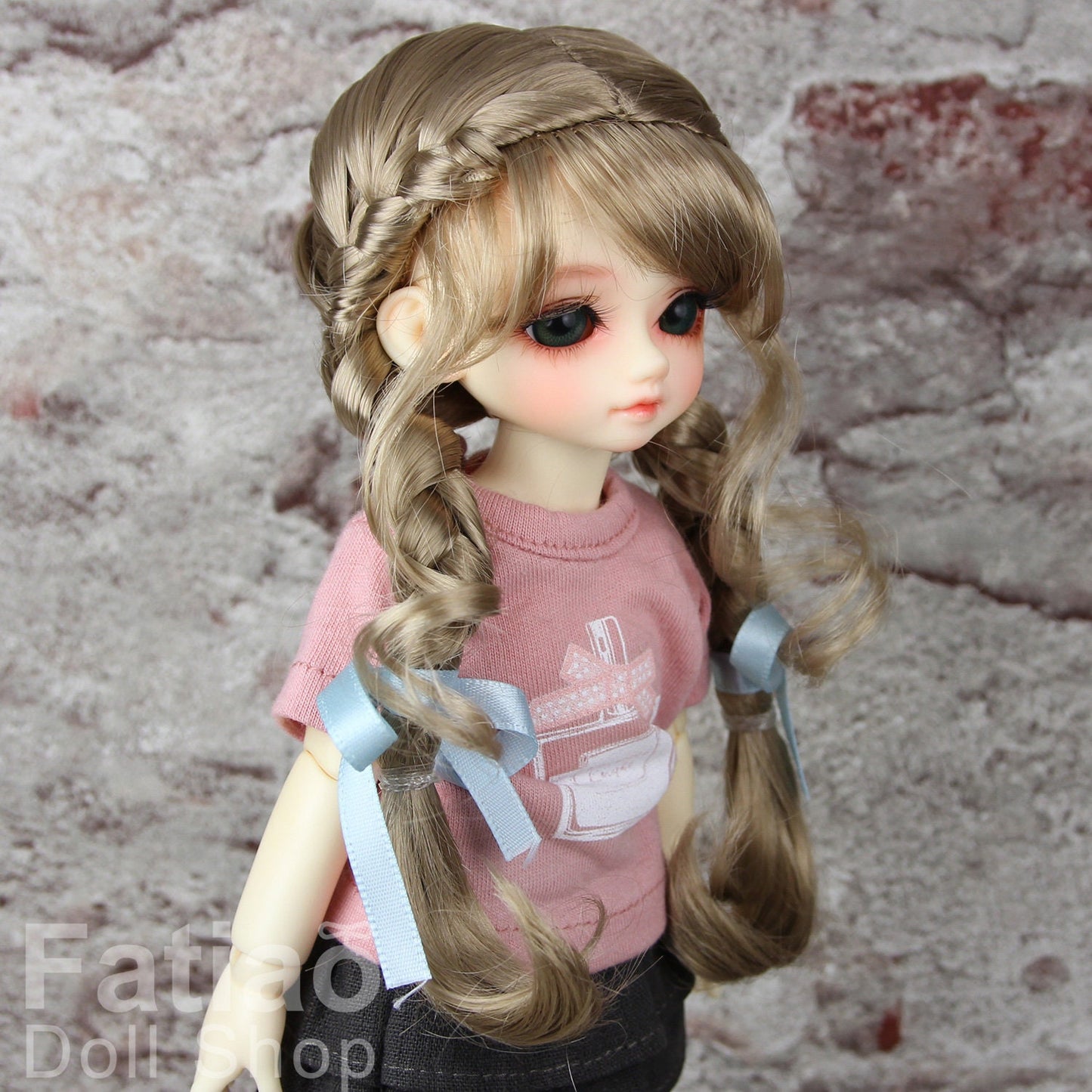 Fatiao - New Dolls Wig Dollfie Yo-SD 1/6 BJD 6-7" size - baby Brown