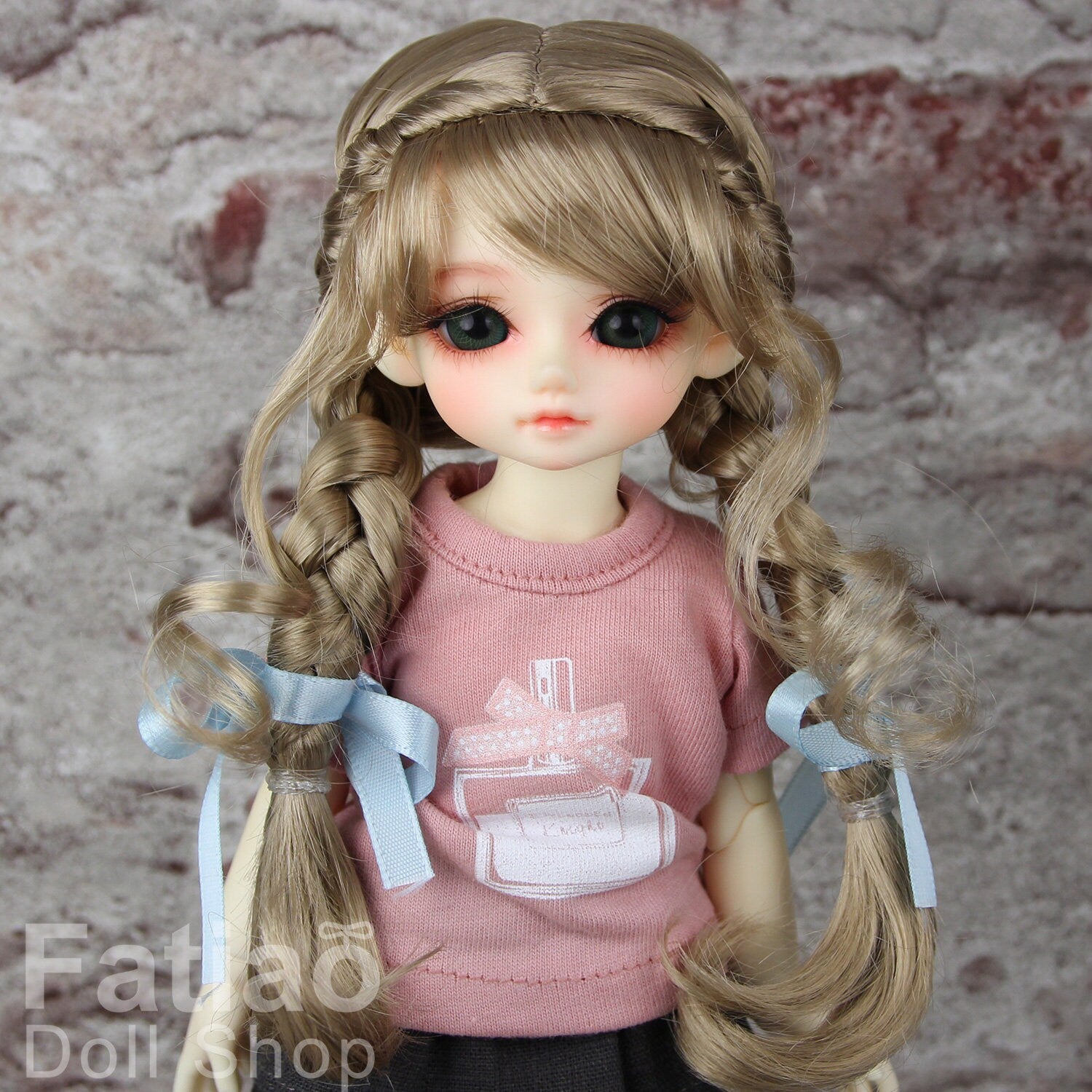 Fatiao - New Dolls Wig Dollfie Yo-SD 1/6 BJD 6-7" size - baby Brown