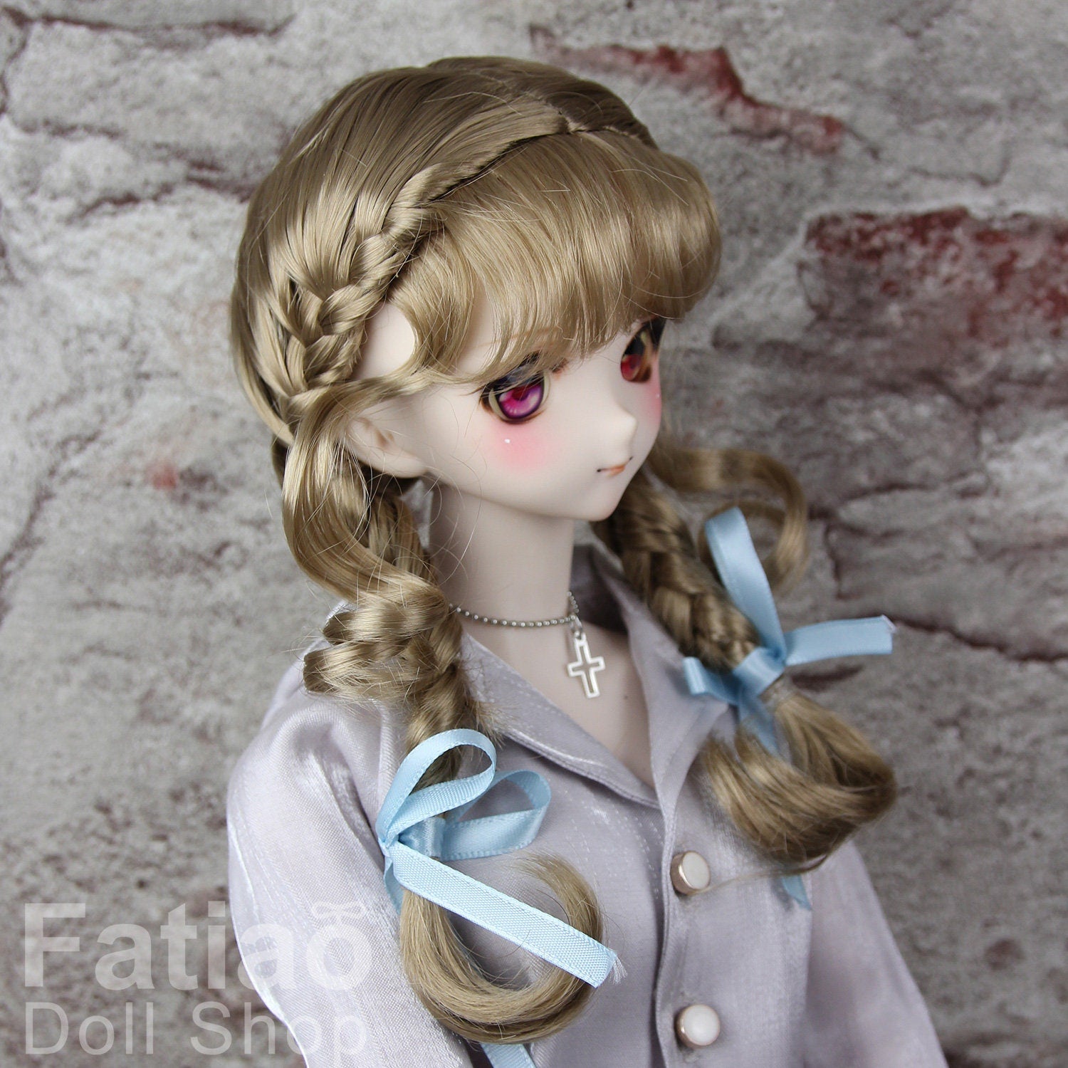 Fatiao - New Dollfie SD 1/3 BJD Dolls Wig size 8-9" - baby Brown