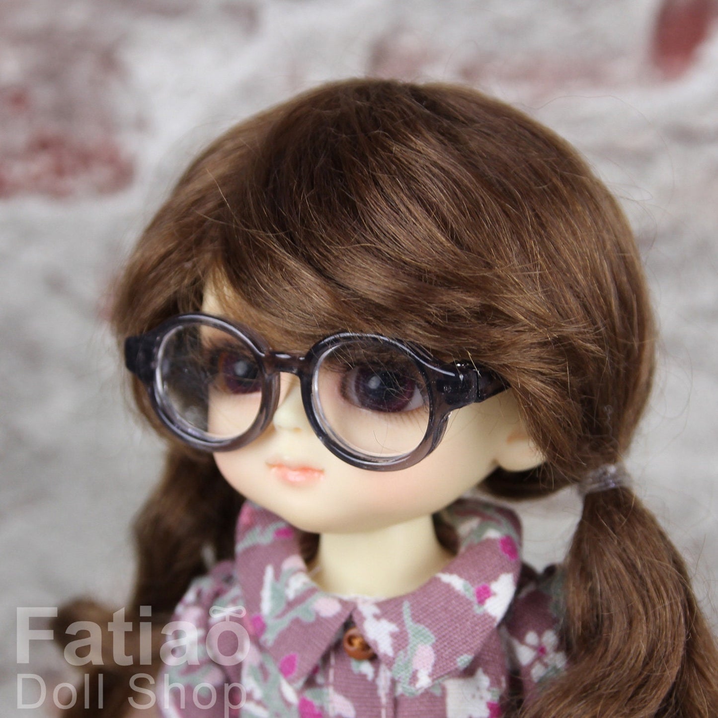 New fashion Full-Rim Dolls Plastic Glasses fit 1/8 1/6 BJD Lati Yellow / YOSD size