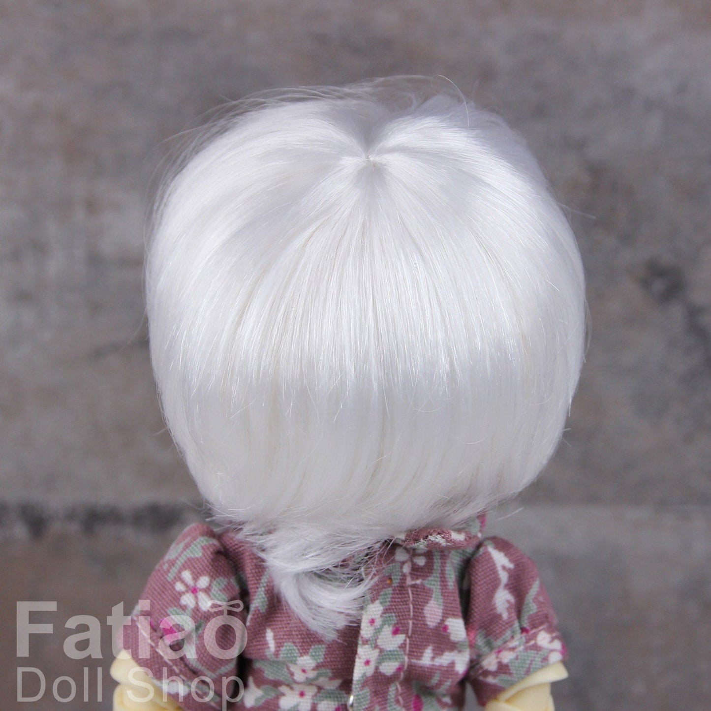 Fatiao - Dollfie Lati Yellow Pukifee 5-6" Angel Doll Wig White