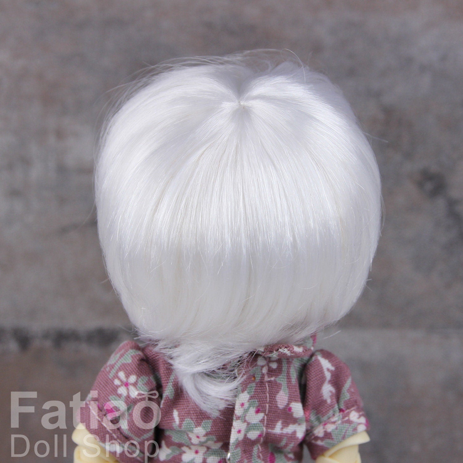 Fatiao - Dollfie Lati Yellow Pukifee 5-6" Angel Doll Wig White