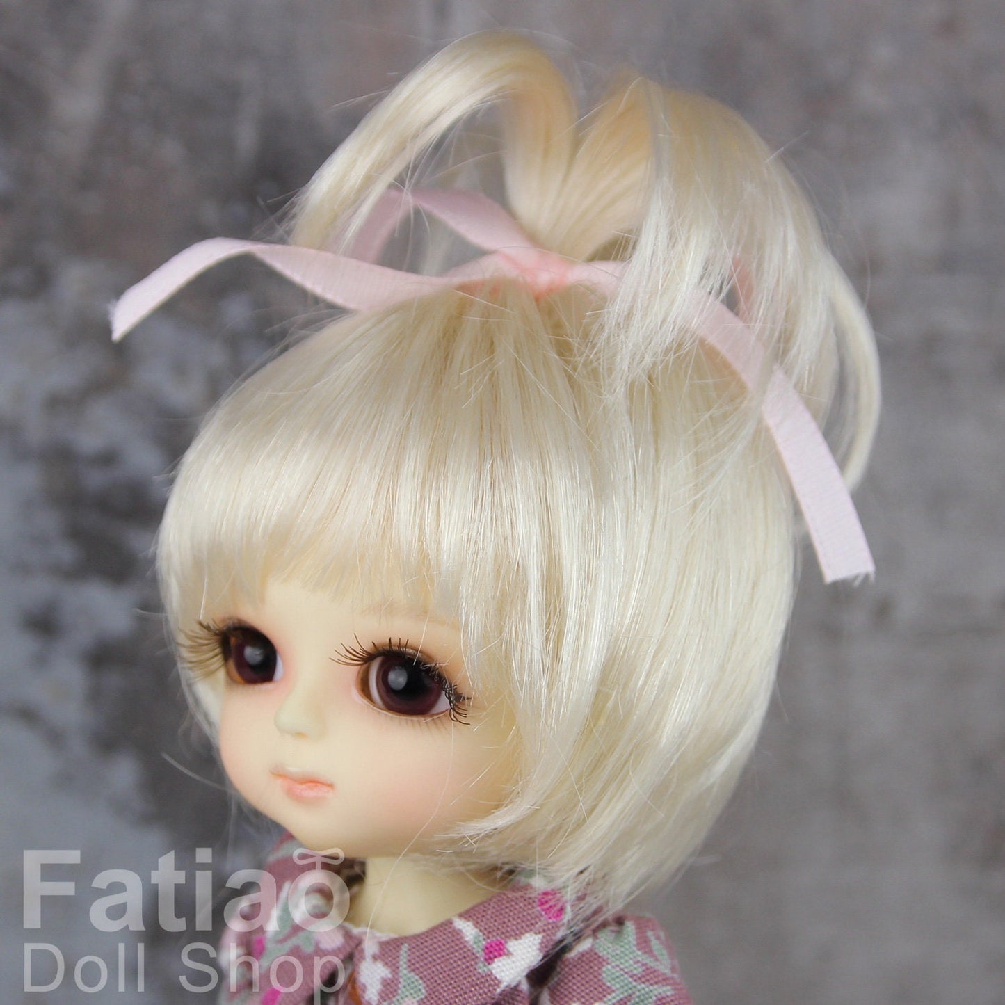 Fatiao - BJD Dollfie Lati Yellow Pukifee 5-6" Doll Wig - Blonde