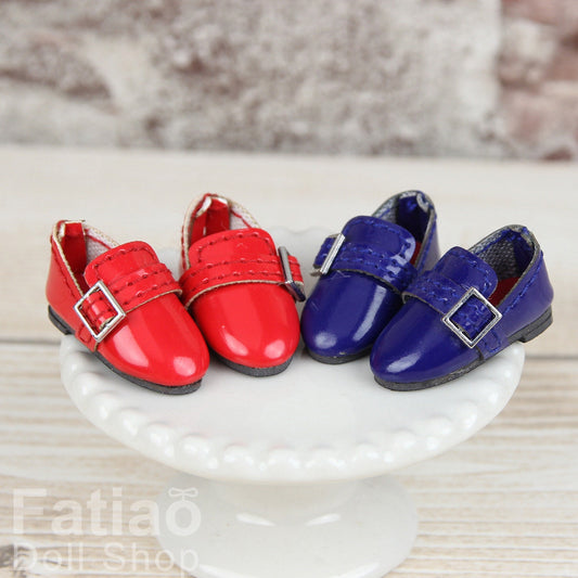 Fatiao - New Lati Yellow Pukifee BJD Doll Patent leather Shoes - Square button (Size 2.6cm)