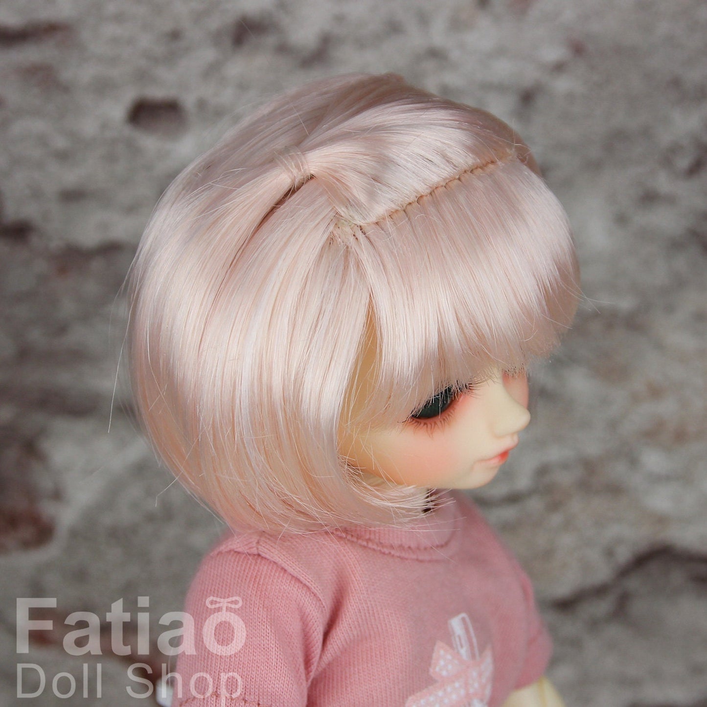 Fatiao - New Dollfie Yo-SD 1/6 BJD - Dolls Wig 6-7 inch - Light Pink